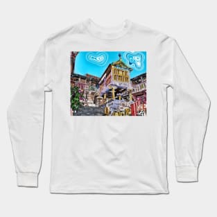 Hórreo de Galicia en Combarro Pontevedra Long Sleeve T-Shirt